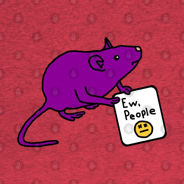 Rat Says Ew People by ellenhenryart